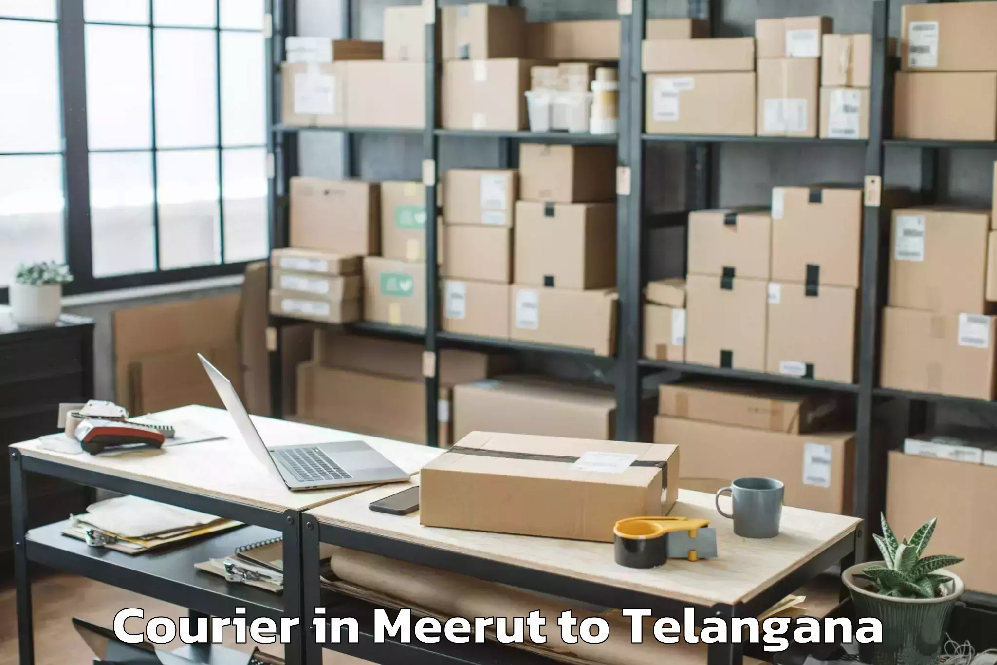 Affordable Meerut to Kulcharam Courier